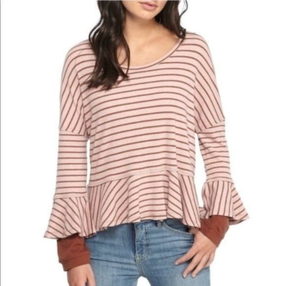 We the Free striped Round About Tee